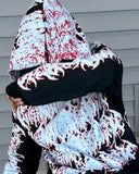 GETADME Gothic punk dark style geometric print pullover hoodies for women clothes y2k vintage streetwear hip-hop couple baggy sweatshirt