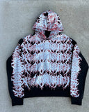 GETADME Gothic punk dark style geometric print pullover hoodies for women clothes y2k vintage streetwear hip-hop couple baggy sweatshirt