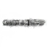 Ceintures GETADME grises en fausse fourrure et cuir, design chic, style vintage Y2K, accessoires de taille raffinés