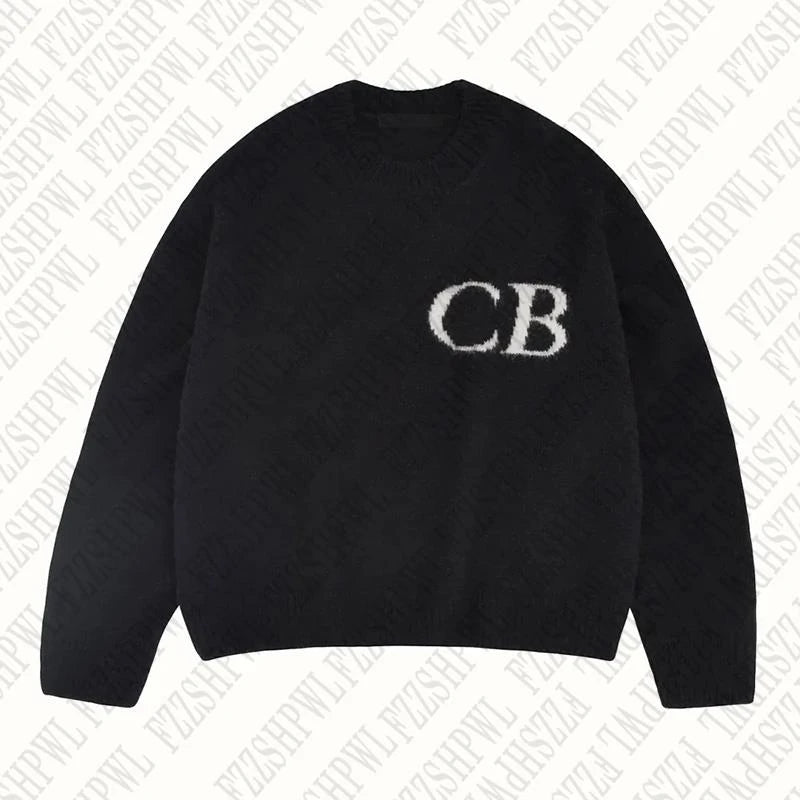 GETADME Grunge Vintage Streetwear Autumn Deeptown Black Gothic Cat Women Sweater Y2k Harajuku Japanese Fashion Oversized Knit Pullovers