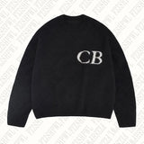 GETADME Grunge Vintage Streetwear Autumn Deeptown Black Gothic Cat Women Sweater Y2k Harajuku Japanese Fashion Oversized Knit Pullovers