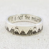 GETADME 빈티지 심플리시티 조각 산 반지 여성 남성 보헤미안 섬세한 산 핸드메이드 반지 여성 선물