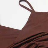 GETADME Sexy Spaghetti Strap String Cross Bodycon Dress for Women Solid Backless Cut-out Night Club Dress Summer Sleeveless  Mini Dress
