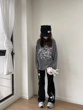 GETADME HOUZHOU Y2k Harajuku Striped Patchwork Hoodies Women Japanese Style Grunge Gothic Cartoon Print Loose Sweatshirt 2025 Soft Girl