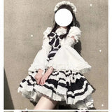 GETADME Harajuku Sweet Detachable Blue Strap Skirts 2025 Summer New A-line Skirt for Women Y2k Slim Waist Lace Ruched Faldas Mujer
