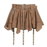 GETADME Harajuku Vintage Fashion 3 Piece Set Woman Short Cardigan + Slim Vest + Y2k E-Girl High Waist Skirt Hot Girls Korean Style Suit