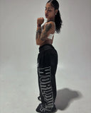 GETADME Harajuku Y2K Oversized Letter Jogger Sports Pants Women's Autumn Loose Casual Street Trend Hip-hop Rap Sports Pants