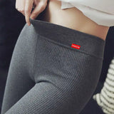 GETADME Ribbed Leggings For Women 2025 High Waist Autumn Winter Warm Legging Cotton Fashion Casual Threaded 2XL Black Pants Sexy Leggins