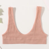 GETADME Women Push Up Bras Deep-U Shape Brassiere Small Cup Bralette Non-wire Seamless Underwear Female Comfy Sexy Lingerie Intimates