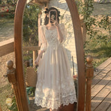 GETADME 2026 Spring Lace Sweet Elegant Dress Women Evening Party One Piece Dress Korean Kawaii Short Sleeve Dress Female Square Collar