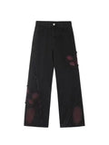 Pantalon de nettoyage de sols GETADME High Street Harajuku Hip Hop Dark Style pour femmes, taille haute, délavé, déchiré, style Y2K, jeans oversize pour hommes