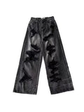 Pantalon de nettoyage de sols GETADME High Street Harajuku Hip Hop Dark Style pour femmes, taille haute, délavé, déchiré, style Y2K, jeans oversize pour hommes
