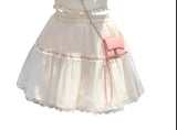 GETADME Kawaii Sweet 2 Piece Dress Set Women 2025 Summer Short Sleeve Y2k Crop Tops + Mini Skirt Female Outfits Korean Fashion Suit Chic