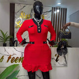 GETADME Knitted Pleated Chic Dress Women Elegant Sexy Mini Dress Luxury Bodycon Sweater Dress Autumn Clothes Patchwork Crochet Dress