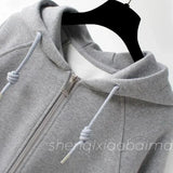 GETADME Korean Fashion Anime Hoodies Women Autumn Vintage Embroidery Hooded Sweatshirts Y2k Zip Up Hoodie Casual Jackets Kawaii Clothes