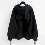 GETADME Korean Fashion Anime Hoodies Women Autumn Vintage Embroidery Hooded Sweatshirts Y2k Zip Up Hoodie Casual Jackets Kawaii Clothes