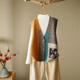 Getadme Korean Fashion Crop Sweater Women Vest Solid Loose Casual Sweater Vest Cable Knit Sweater Vest For Women Luxury Designer Tops