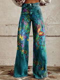 Getadme Korean Printed Harajuku Kpop American Jeans Wide Leg Graphic Loose Denim Pants Baggy Spice Basics High Street Trousers Big Size