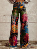 Getadme Korean Printed Harajuku Kpop American Jeans Wide Leg Graphic Loose Denim Pants Baggy Spice Basics High Street Trousers Big Size