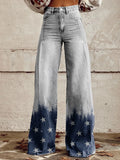 Getadme Korean Printed Harajuku Kpop American Jeans Wide Leg Graphic Loose Denim Pants Baggy Spice Basics High Street Trousers Big Size