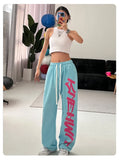 GETADME Korean Women Cargo Pants American Style High Waist Fashion Y2K Streetwear Loose Wide Leg Pants Female Hip Hop Sweatpants