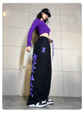GETADME Korean Women Cargo Pants American Style High Waist Fashion Y2K Streetwear Loose Wide Leg Pants Female Hip Hop Sweatpants