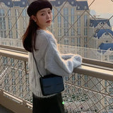GETADME Lucyever Lazy Style Twist Sweater for Women Autumn Winter Thick Warm Loose Knitted Pullover Vintage Streetwear Knit Jumper Tops
