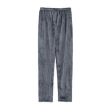 GETADME 남성용 겨울 두꺼운 플란넬 플러스 플러시 따뜻한 잠옷 3XL 캐주얼 편안한 고품질 부드러운 줄무늬 파자마 세트 홈 의류