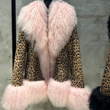GETADME Mongolian Sheep Fur Coat Women Fur Jacket with Long Sleeves New arrivals Winter Real Fur Coat