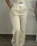 Getadme New Fashion 2025 Summer Casual Sexy Elegant V-Neck Buttoned Vest Top & Pocket Design Pants Set Womens Two Piece Sets Outfit