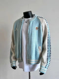 GETADME New Fashion Trend Design Knitted Wool Color-blocked Zipper Jacket Men's Winter Simple Casual Warm Couple Sweater Cardigan