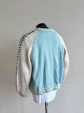 GETADME New Fashion Trend Design Knitted Wool Color-blocked Zipper Jacket Men's Winter Simple Casual Warm Couple Sweater Cardigan