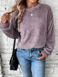GETADME New Women's Pullover Casual Clothing Double-sided Velvet Loose Plush Sweater