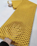 GETADME Nigerian Cord Lace Fabric 2025 High Quality African Guipure Lace French Water Soluble Lace Fabrics For Wedding Dresses