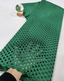 GETADME Nigerian Cord Lace Fabric 2025 High Quality African Guipure Lace French Water Soluble Lace Fabrics For Wedding Dresses
