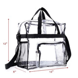 GETADME PVC Women's Bags Cosmetic bag Portable Large Capacity waterproof travel Wash bag Transparent Shoulder Bag Storage Pouch Cosmetic