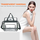 GETADME PVC Women's Bags Cosmetic bag Portable Large Capacity waterproof travel Wash bag Transparent Shoulder Bag Storage Pouch Cosmetic