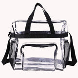 GETADME PVC Women's Bags Cosmetic bag Portable Large Capacity waterproof travel Wash bag Transparent Shoulder Bag Storage Pouch Cosmetic