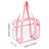 GETADME PVC Women's Bags Cosmetic bag Portable Large Capacity waterproof travel Wash bag Transparent Shoulder Bag Storage Pouch Cosmetic