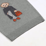 GETADME Patch Bear Cashmere Sweater Relaxed Fit Women Knit Pullover Autumn Winte Women Knitted RL Tops Lauren's Knitwear Coat Clothes