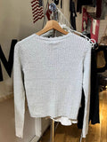 GETADME Pockets Twist Flower Knitted Sweater Cardigan O-Neck Single Breasted Long Sleeve Slim Sweaters Vintage Streetwear Gray Crop Tops