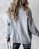GETADME Raw Hem Cardigan Women Sweaters Patchwork Notched Collar Knitted Denim Jackets Jumpers Pockets Thick Coats Autumn Winter Outwear