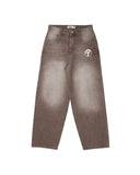 GETADME 레트로 미스 미 부츠 컷 청바지 여성 Y2K 새로운 블루 청바지 자수 윙 포켓 힙합 하라주쿠 고딕 와이드 팬츠 스트리트웨어