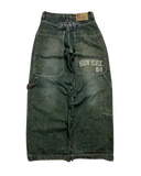 GETADME 레트로 미스 미 부츠 컷 청바지 여성 Y2K 새로운 블루 청바지 자수 윙 포켓 힙합 하라주쿠 고딕 와이드 팬츠 스트리트웨어