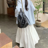 GETADME Rimocy Elegant Solid Color Long Skirt Women Korean Style A Line High Waist Skirt Woman 2025 Patchwork Fairy Cake Skirt Female