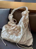 GETADME JIAERDI Fairycore Folds Handbags Women Summer Vintage Large Capacity Solid Y2k Shoulder Bag Female Harajuku Casual Handbag Chic