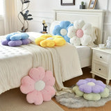 GETADME Flower-Shaped Plush Throw Pillow - Comfortable and Cute Mattress and Sofa Decor Cushion, Chair Cushion  floor cushion