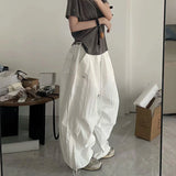GETADME Oversized Sweatpants Women Y2K Streetwear White Wide Leg Joggers Harajuku Baggy Cargo Pants Summer Korean Casual Trousers New