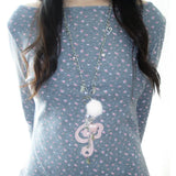 GETADME Y2K Jewelry Musical Notes Wings Heart Pendant Necklace for Women Harajuku Kawaii Accessories Korean Fashion Chain Necklace Punk