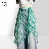 GETADME 190cm Summer Bohemian Hottie Jazz Belt Mesh Breathable Beach Outer Wear Multifunctional Waist scarf Accessories
